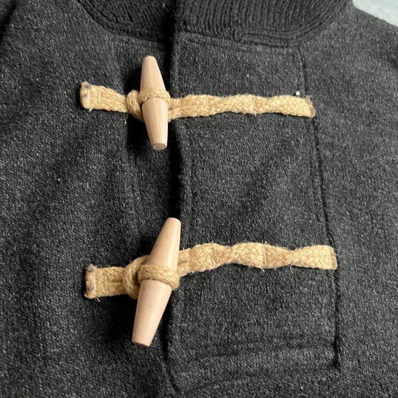 Wallace & Barnes J. Crew Wool Cardigan Sweater w/ toggle medium $348 - Picture 2 of 6